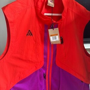 Nike ACG Bright Red and Purple Vest
